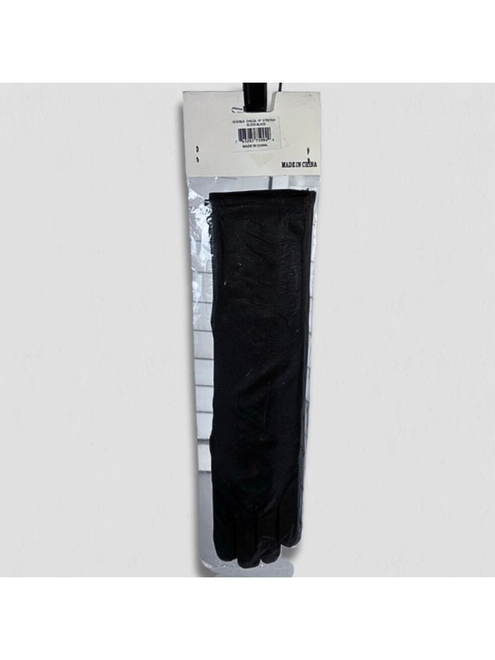 Child's Black Stretch Long Gloves Costume Accessory OS - Picture 3 of 3